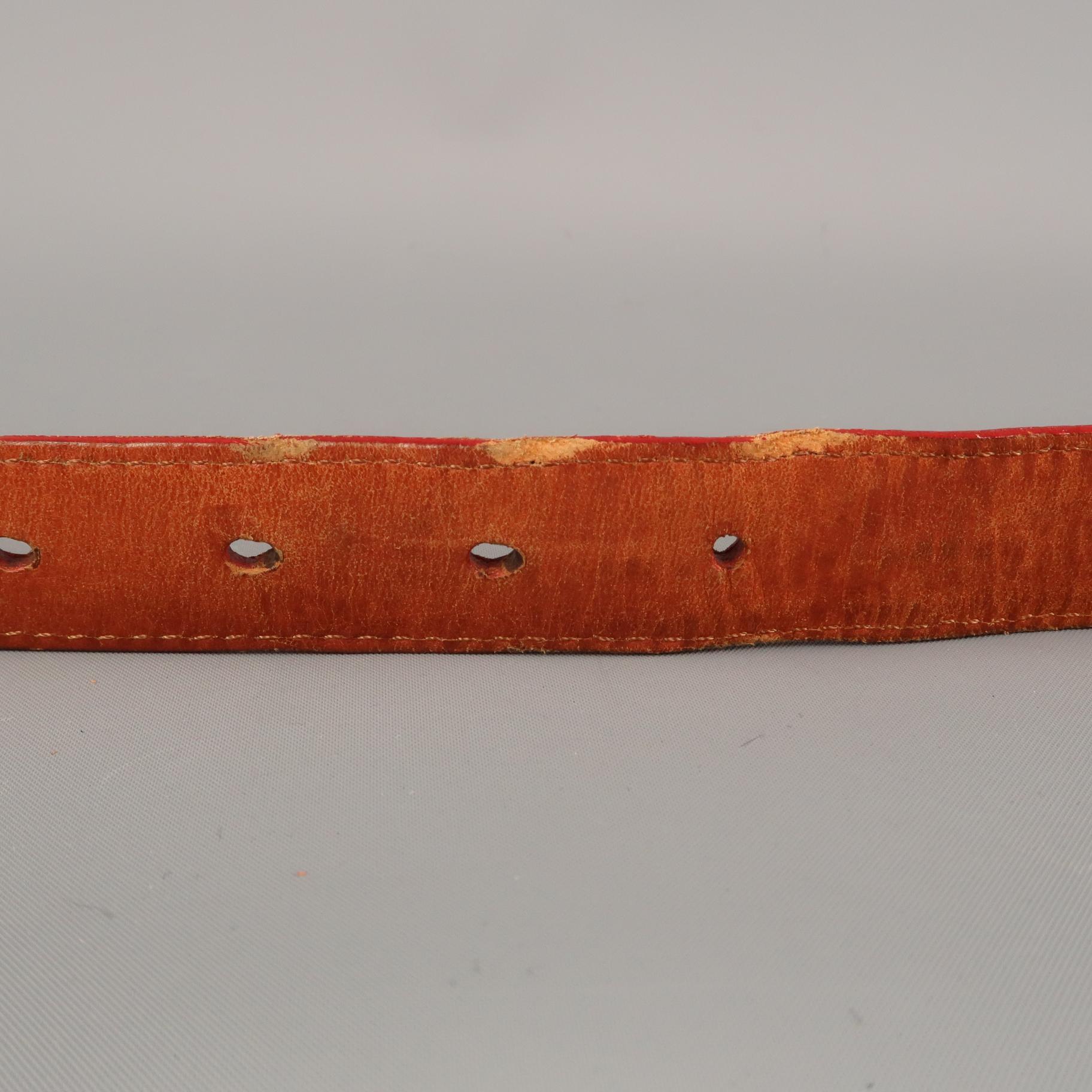 PAT AREIAS Sterling Size 32 Red Belt 4