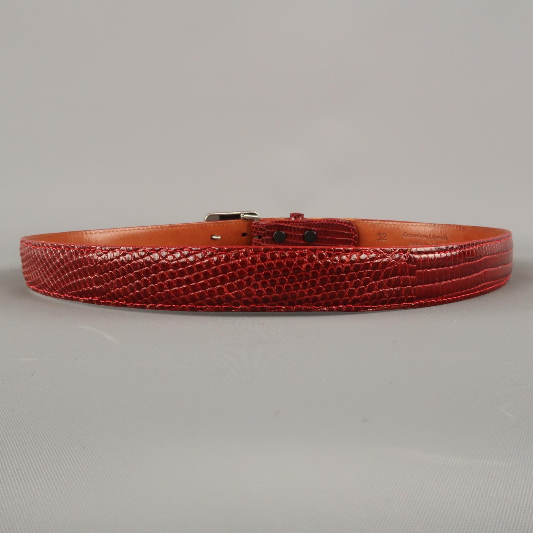 PAT AREIAS Sterling Size 32 Red Belt 1