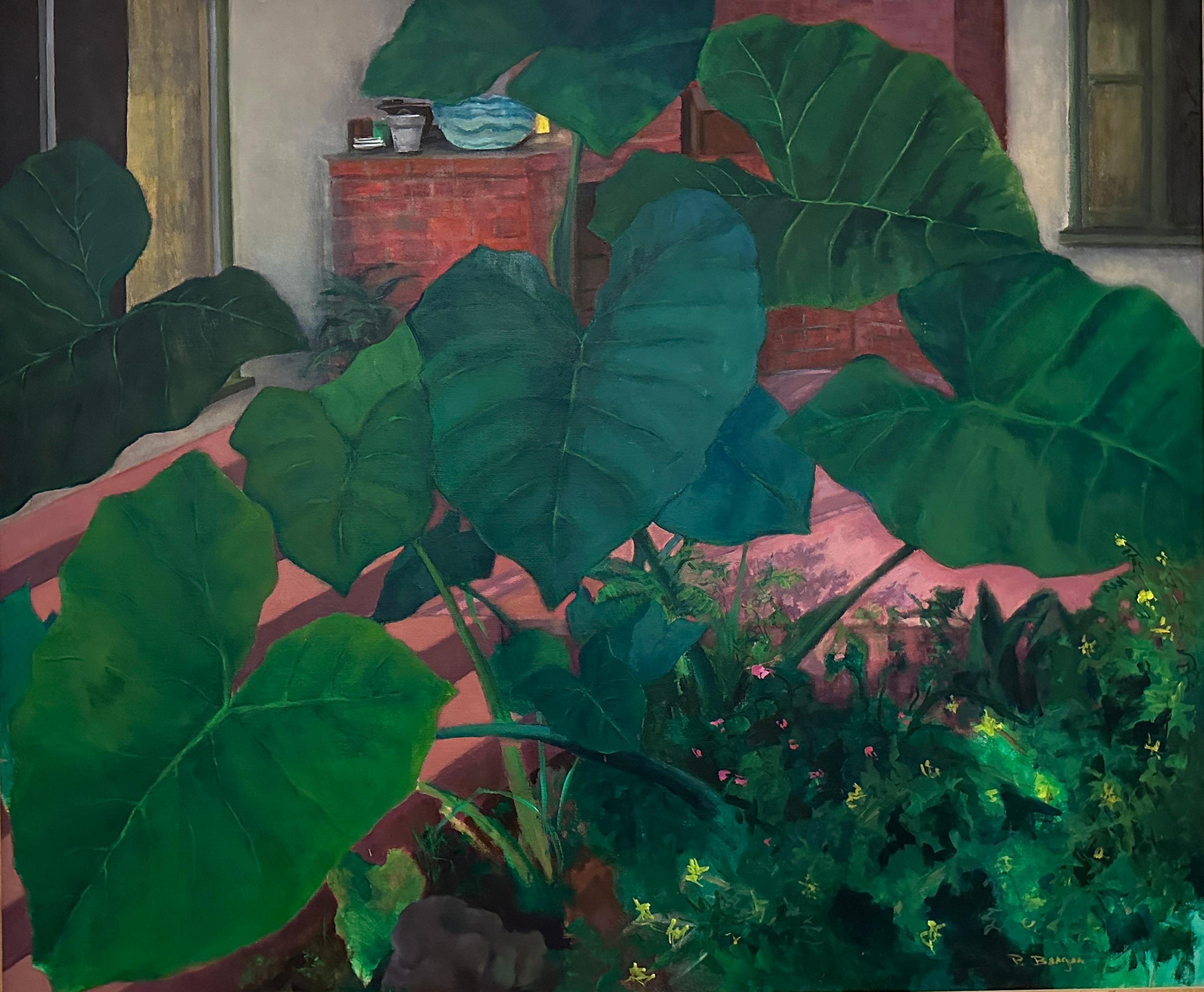 « Secret Garden Retreat » Large  Peinture acrylique brillante de Pat Berger 3