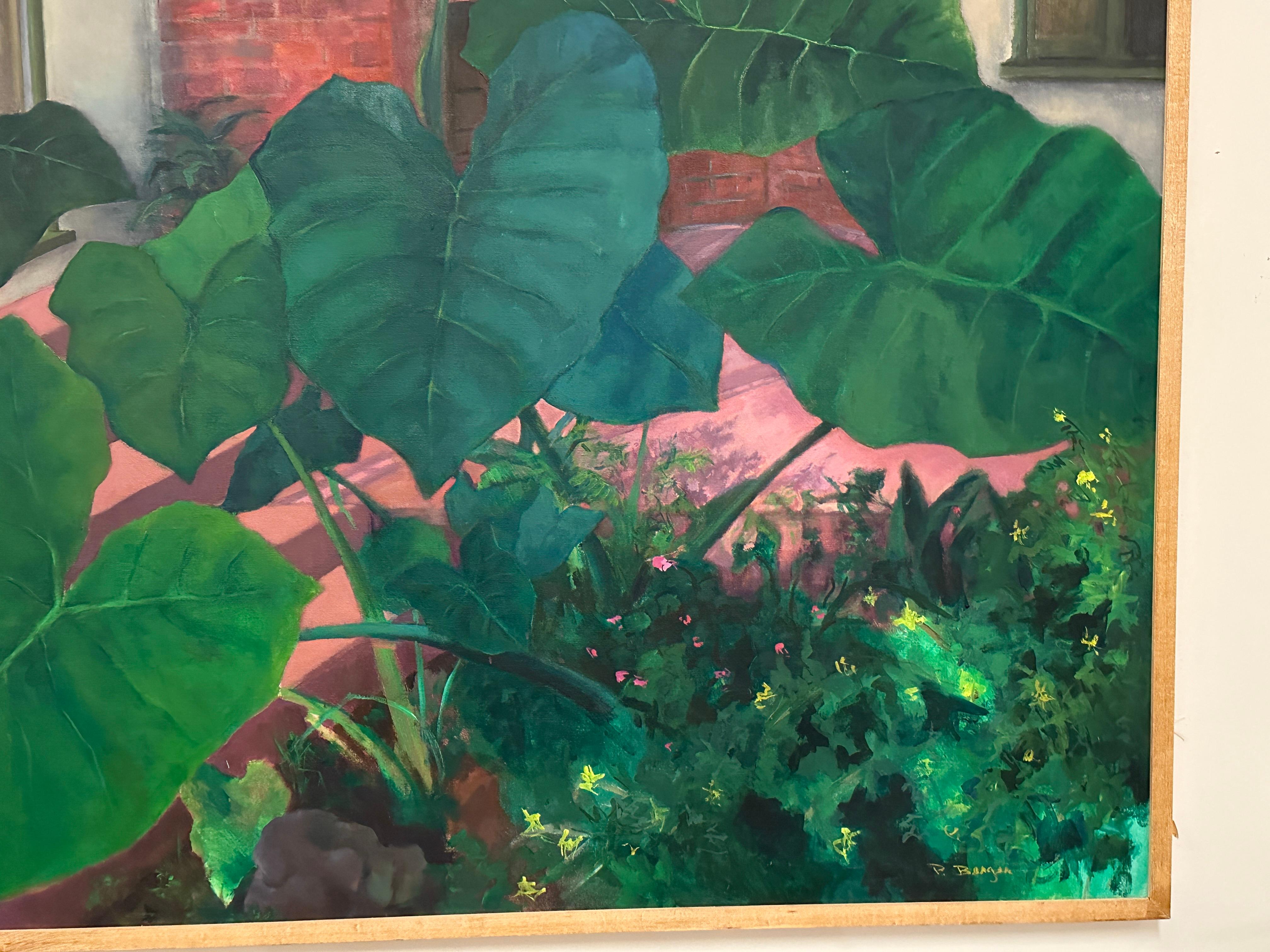 « Secret Garden Retreat » Large  Peinture acrylique brillante de Pat Berger 5