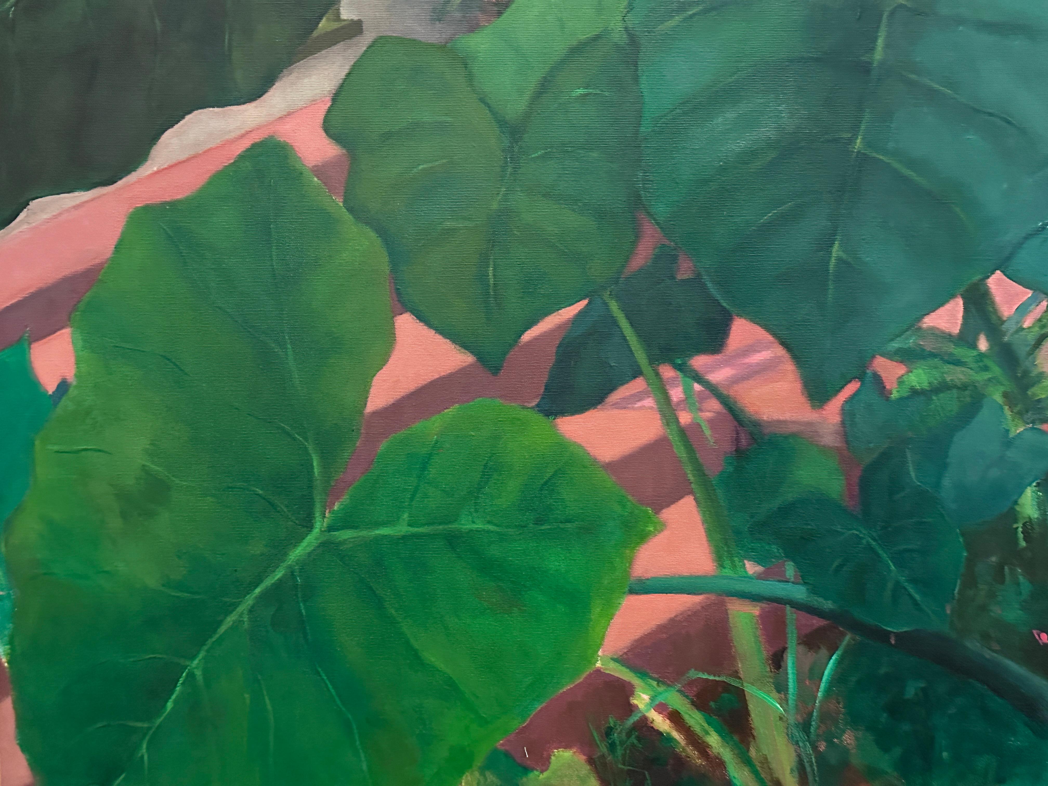 « Secret Garden Retreat » Large  Peinture acrylique brillante de Pat Berger 6