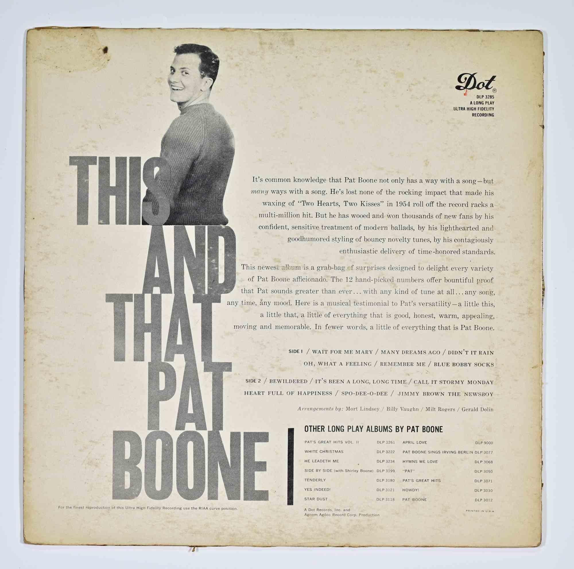 Américain Pat Boone - This and That (Dot Records, 1960) en vente