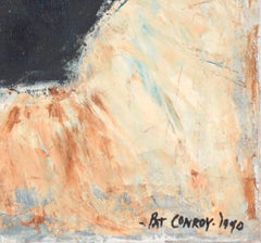 Warm Modernist Portrait 1940 Oil