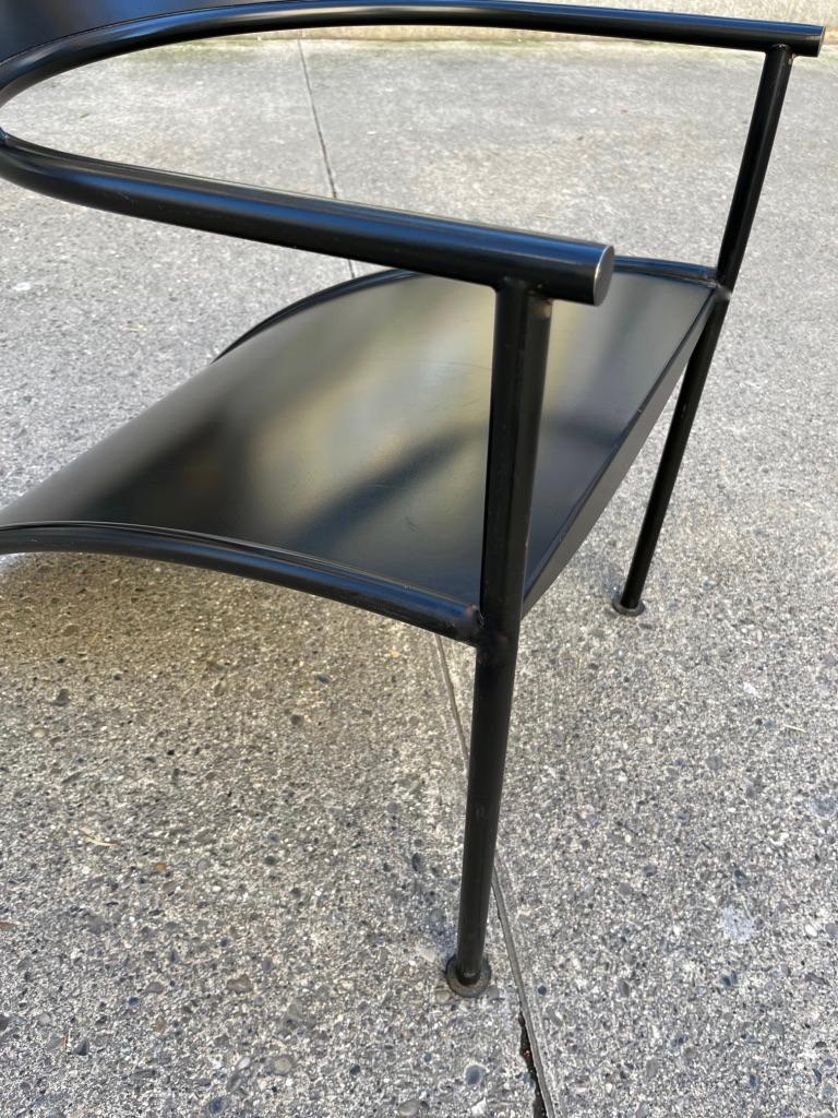 Late 20th Century Pat Conley 2 Vintage Steel Chair by Philippe Starck ca. 1980s For Sale