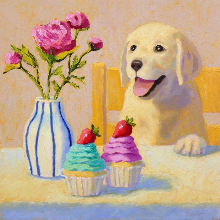 Pat Doherty - A Sweet Treat, Oil Painting For Sale at 1stDibs