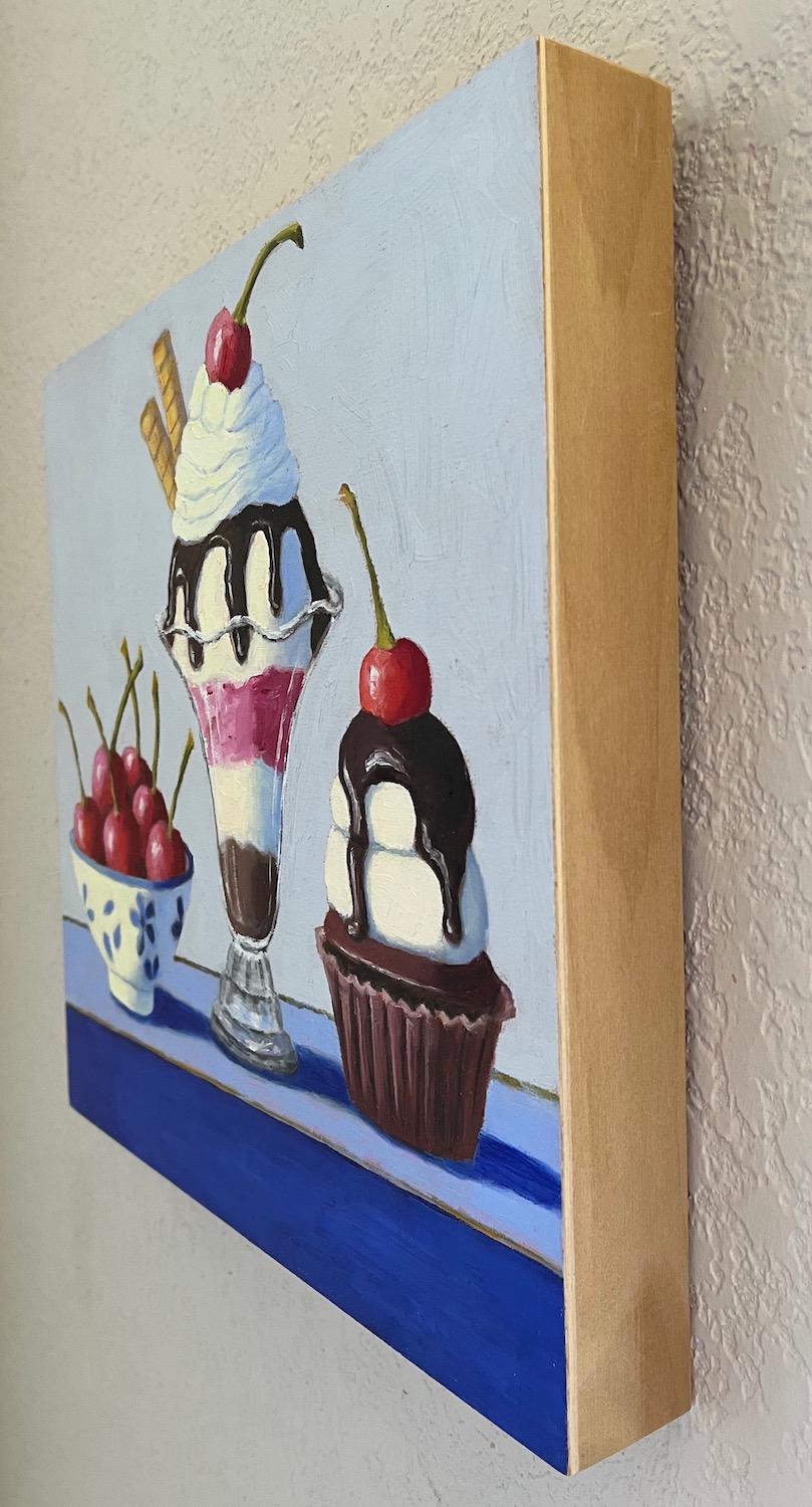 Un Trio gustoso, Pittura a olio - Painting di Pat Doherty