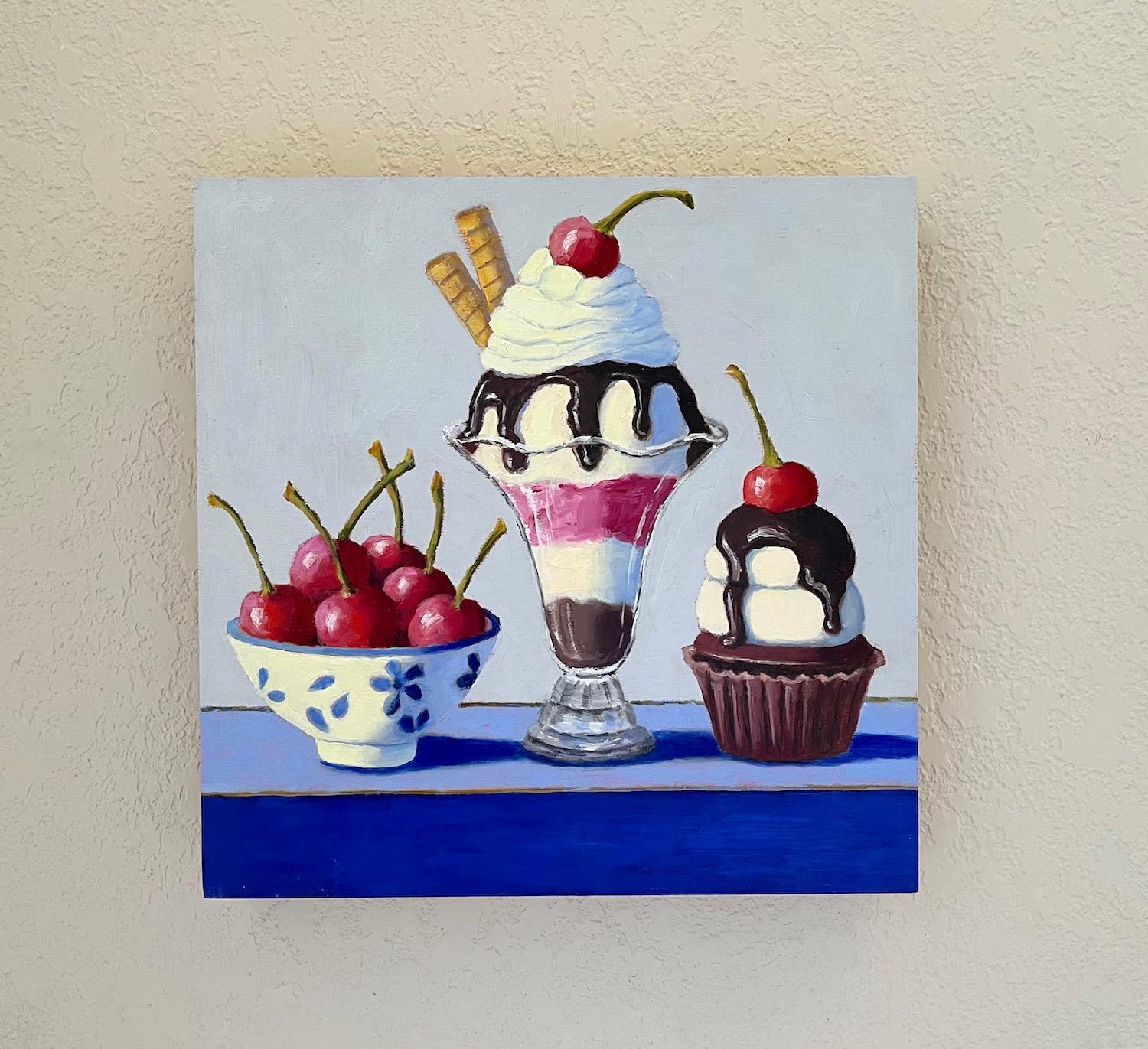 Un Trio gustoso, Pittura a olio - Painting Contemporaneo di Pat Doherty