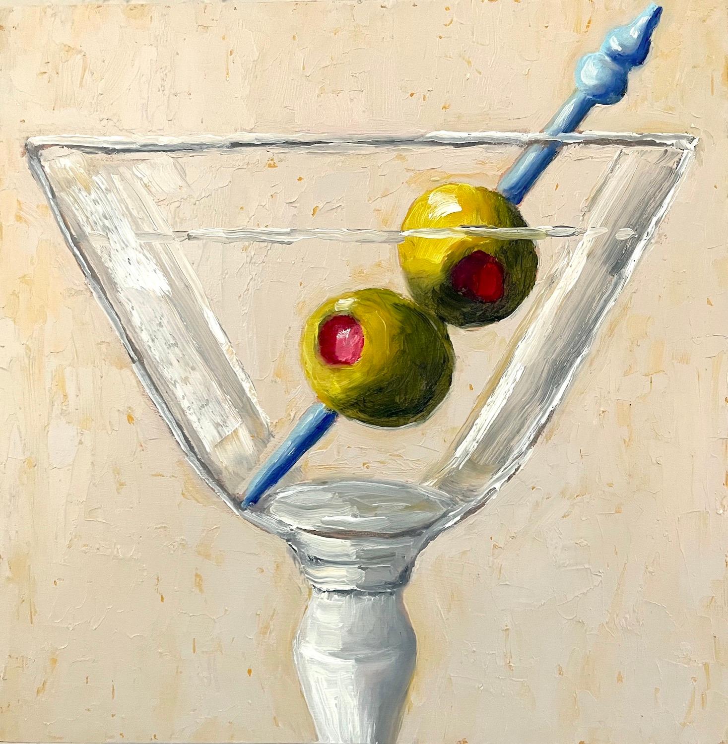 Pat Doherty Still-Life Painting - Classic Martini, Oil Painting