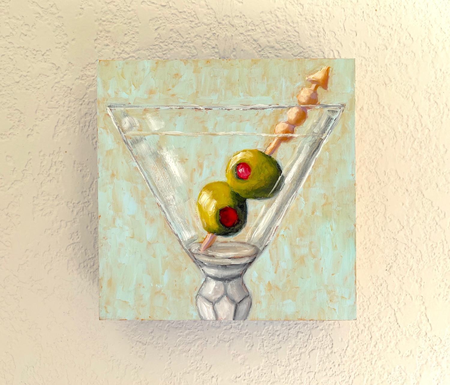 Martini with Olives, Oil Painting For Sale 1