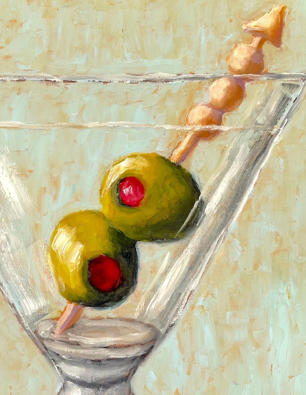 Martini with Olives, Oil Painting For Sale 2