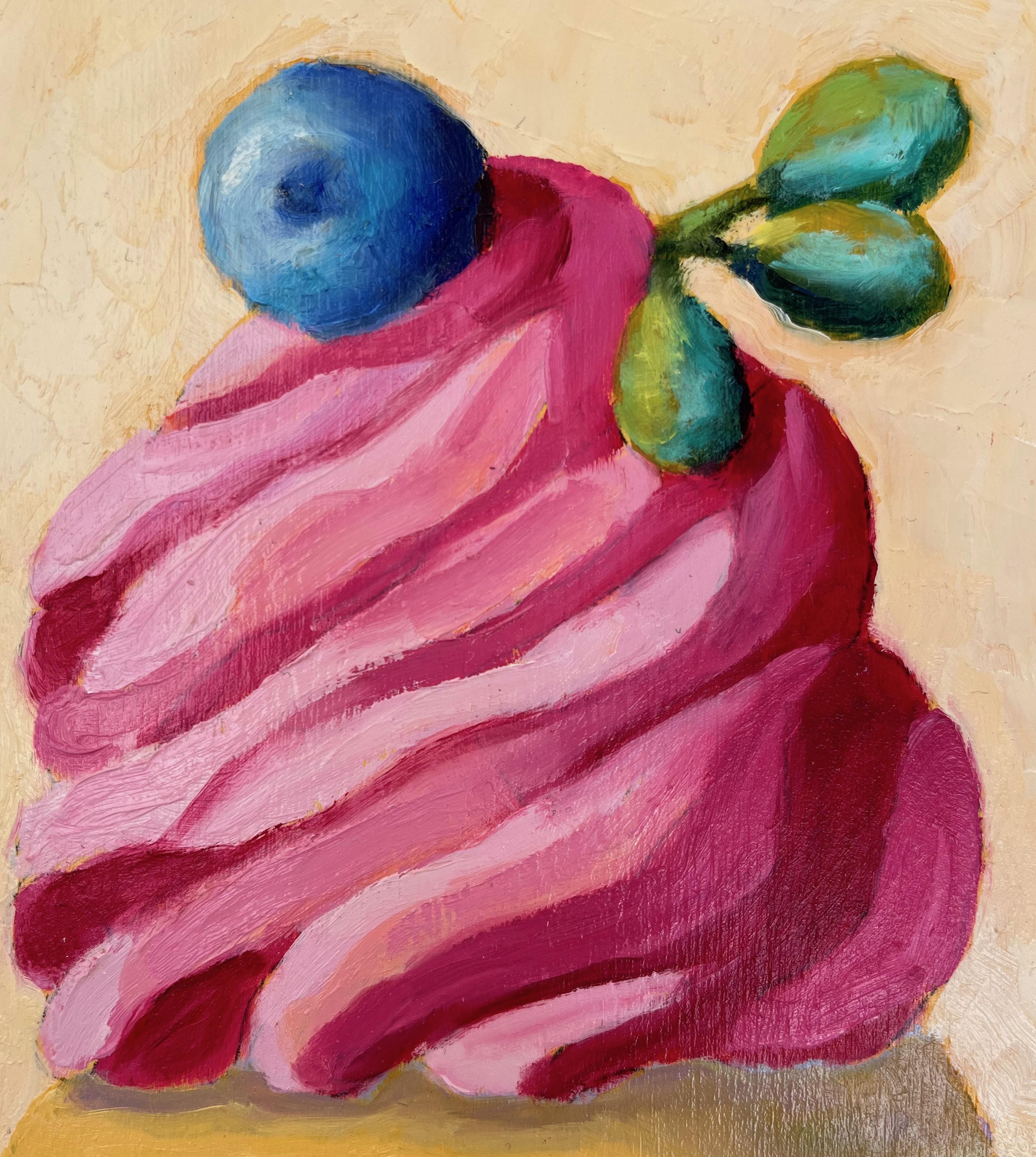 Raspberry Swirl, Oil Painting For Sale 2