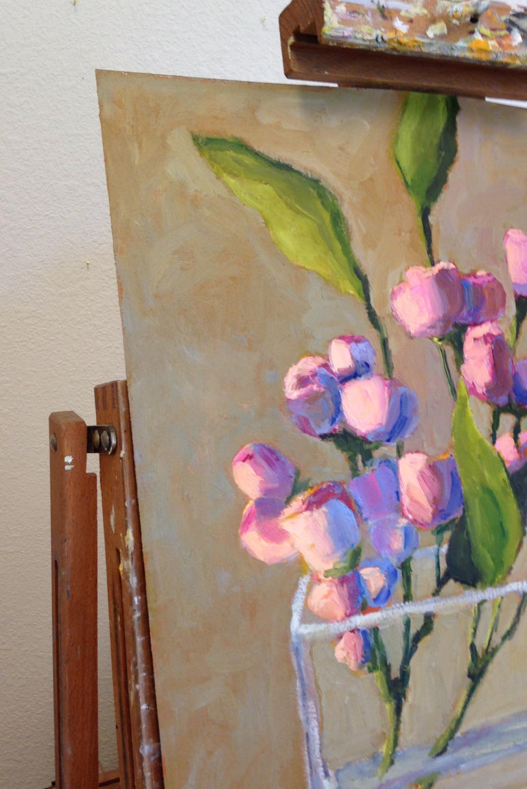 Pat Doherty - Rosebuds, Oil Painting For Sale at 1stDibs
