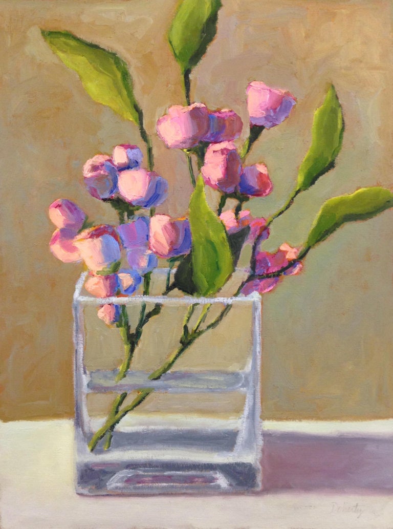 Pat Doherty - Rosebuds, Oil Painting For Sale at 1stDibs