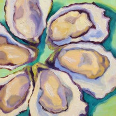 Six Oysters, Oil Painting