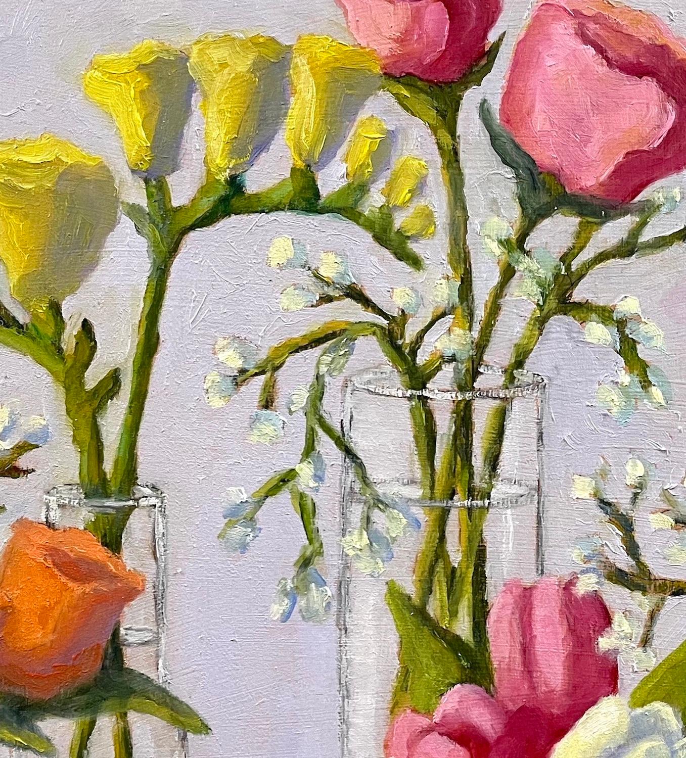 Fiori di primavera, pittura a olio - Painting Contemporaneo di Pat Doherty