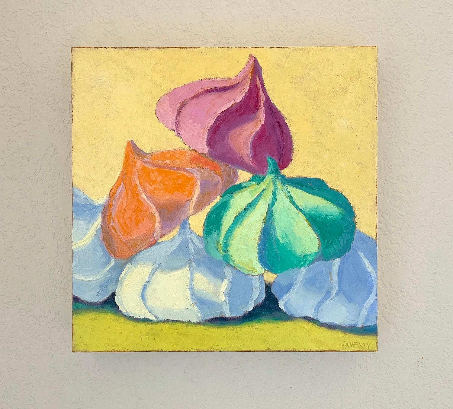 Stacked Meringues, Oil Painting For Sale 1