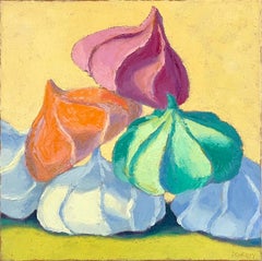 Stacked Meringues, Oil Painting