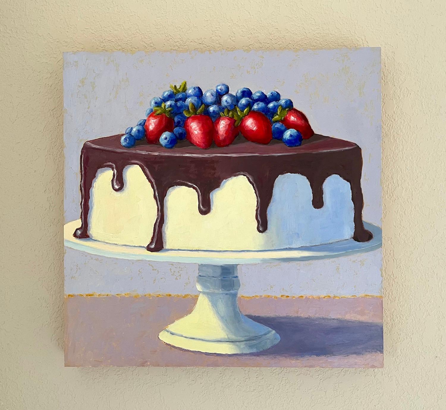 Con frutti di bosco, Pittura a olio - Painting Contemporaneo di Pat Doherty