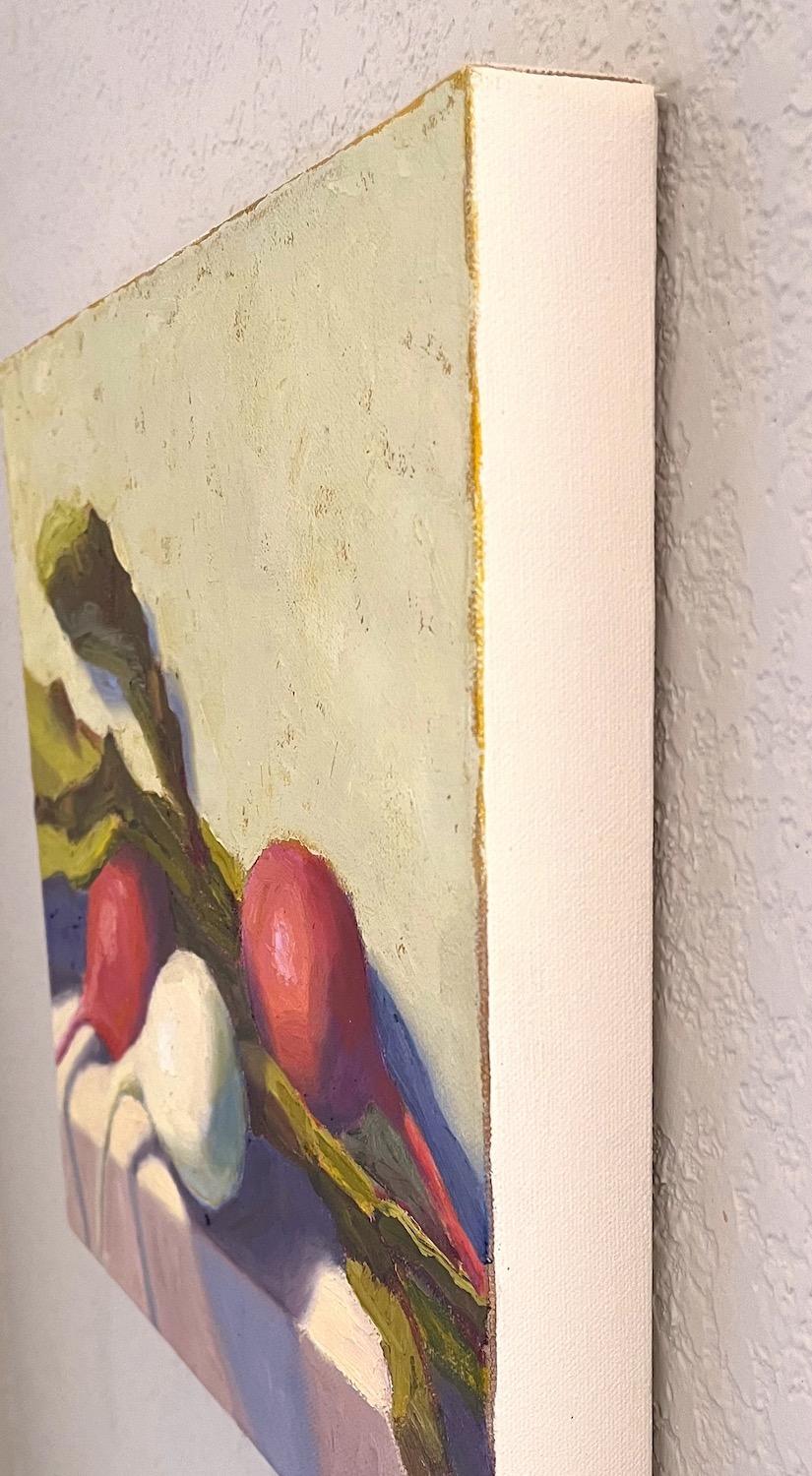 Ravanello bianco, Pittura a olio - Painting di Pat Doherty