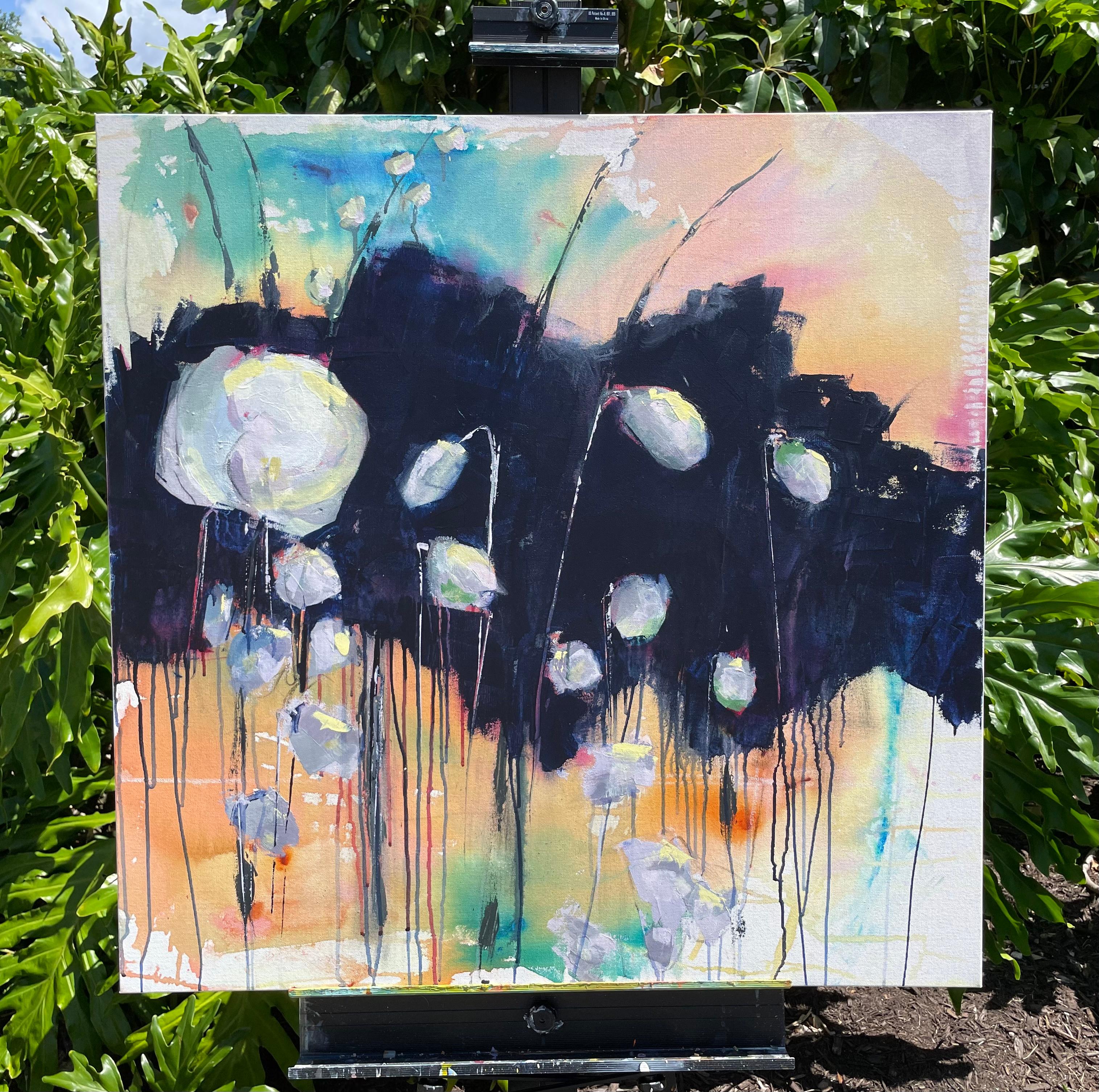 Bloom, Pittura astratta - Painting Astratto di Pat Forbes