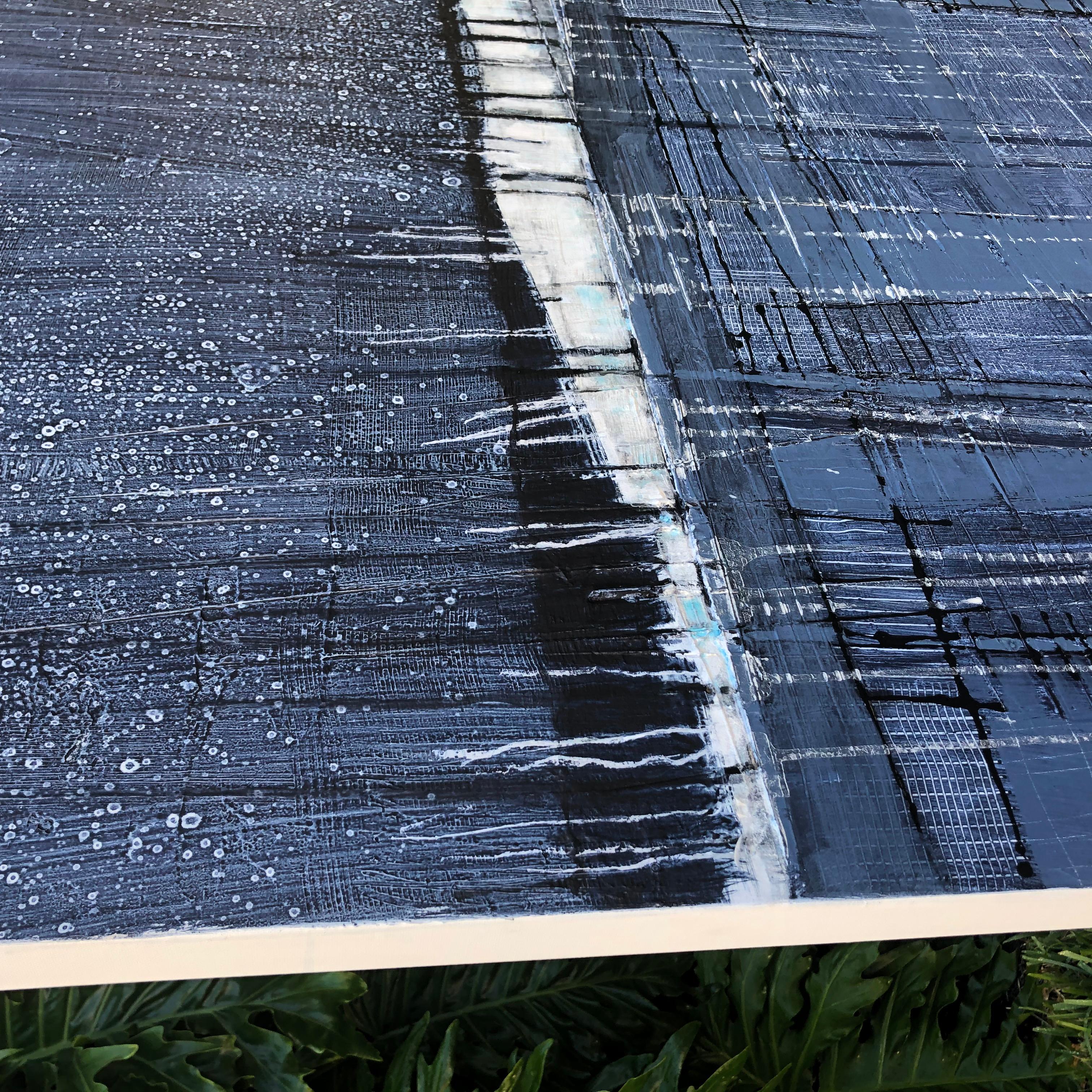 abstract rain painting