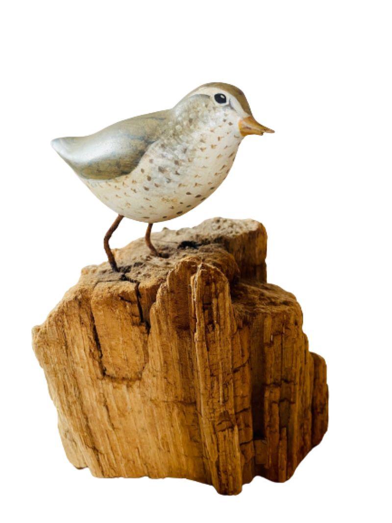 Pat Gardner Carved and Decorated Spotted Sandpiper, 1977, a rare Nantucket 