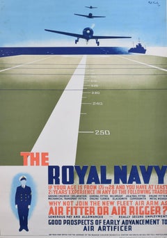 Pat Keely: Join the Royal Navy recruitment poster 1939 World War 2 Fleet Air Arm