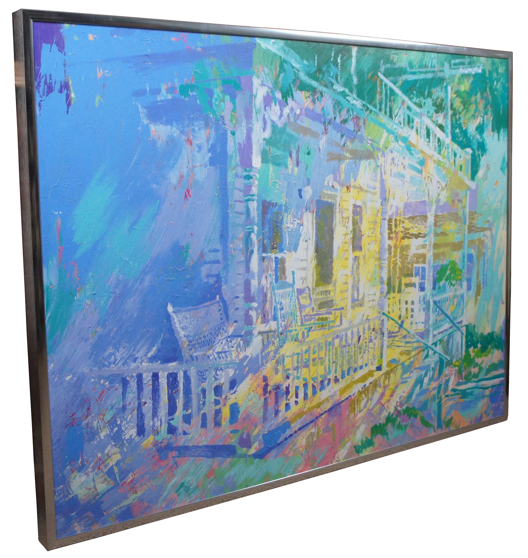 Expressionist Pat Mayhew Original Signed Oil Painting on Canvas Impressionist Painting