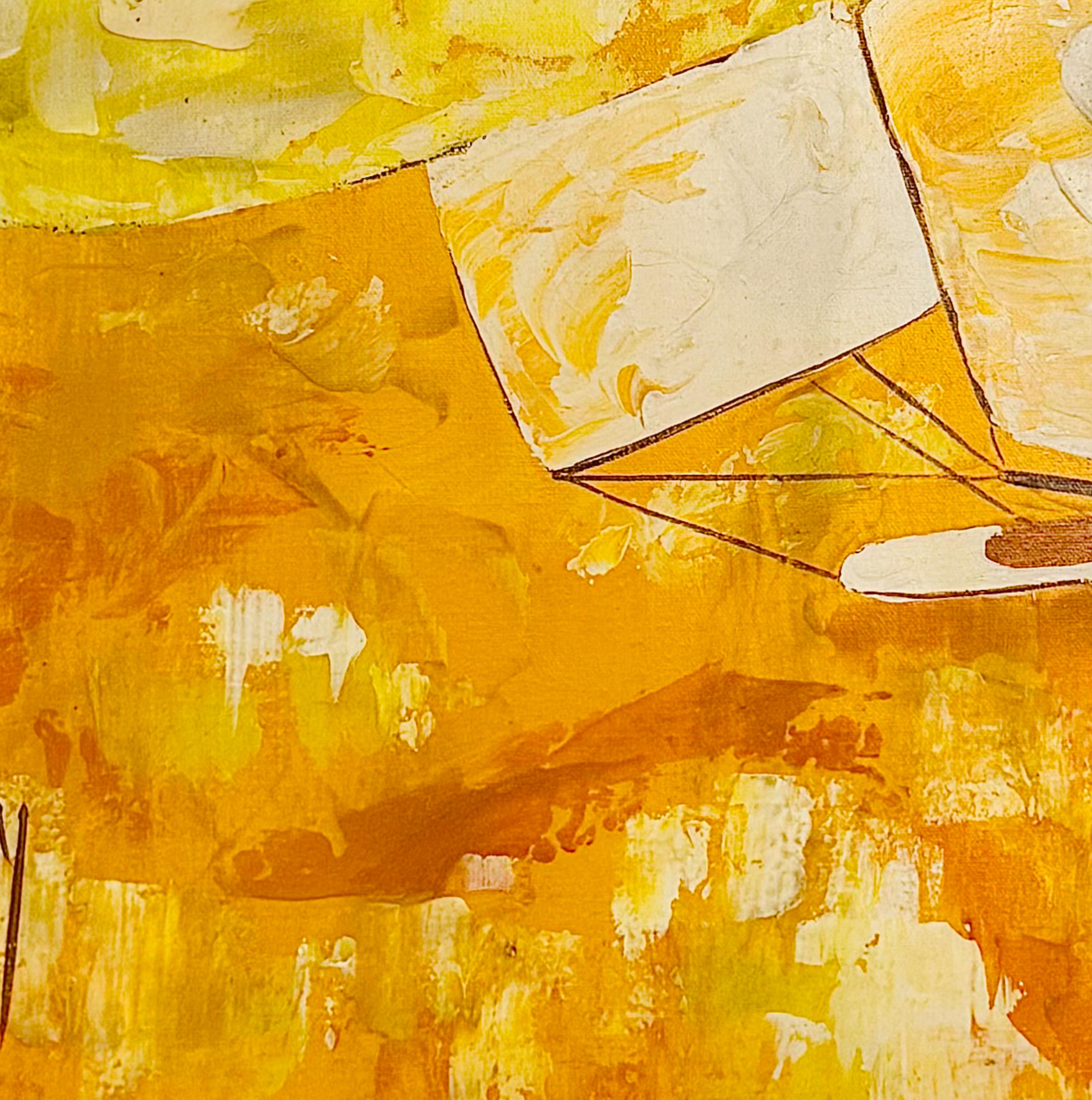 Pat McAlevey Mid Century Modern Abstract 