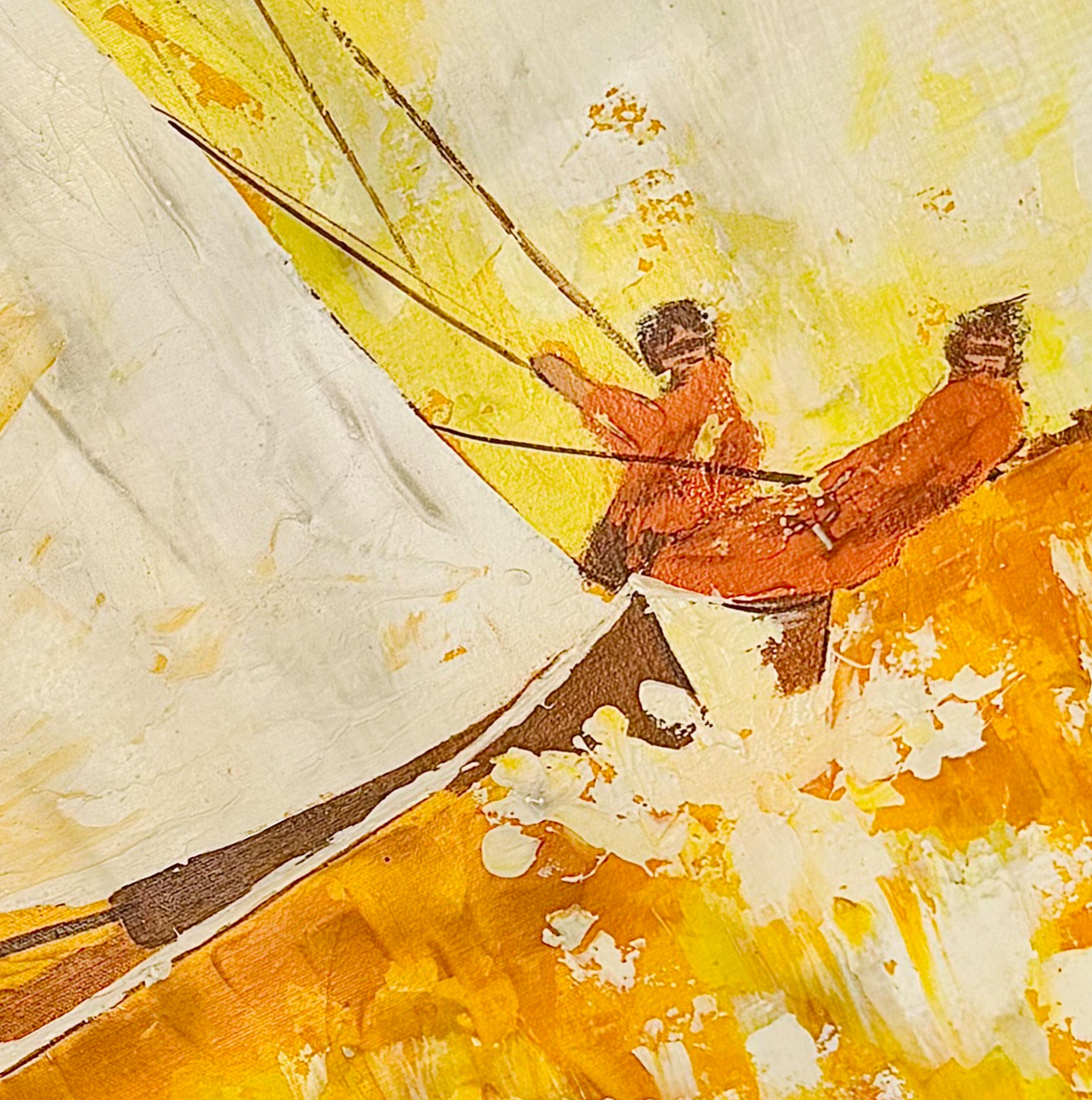 Pat McAlevey Mid Century Modern Abstract 