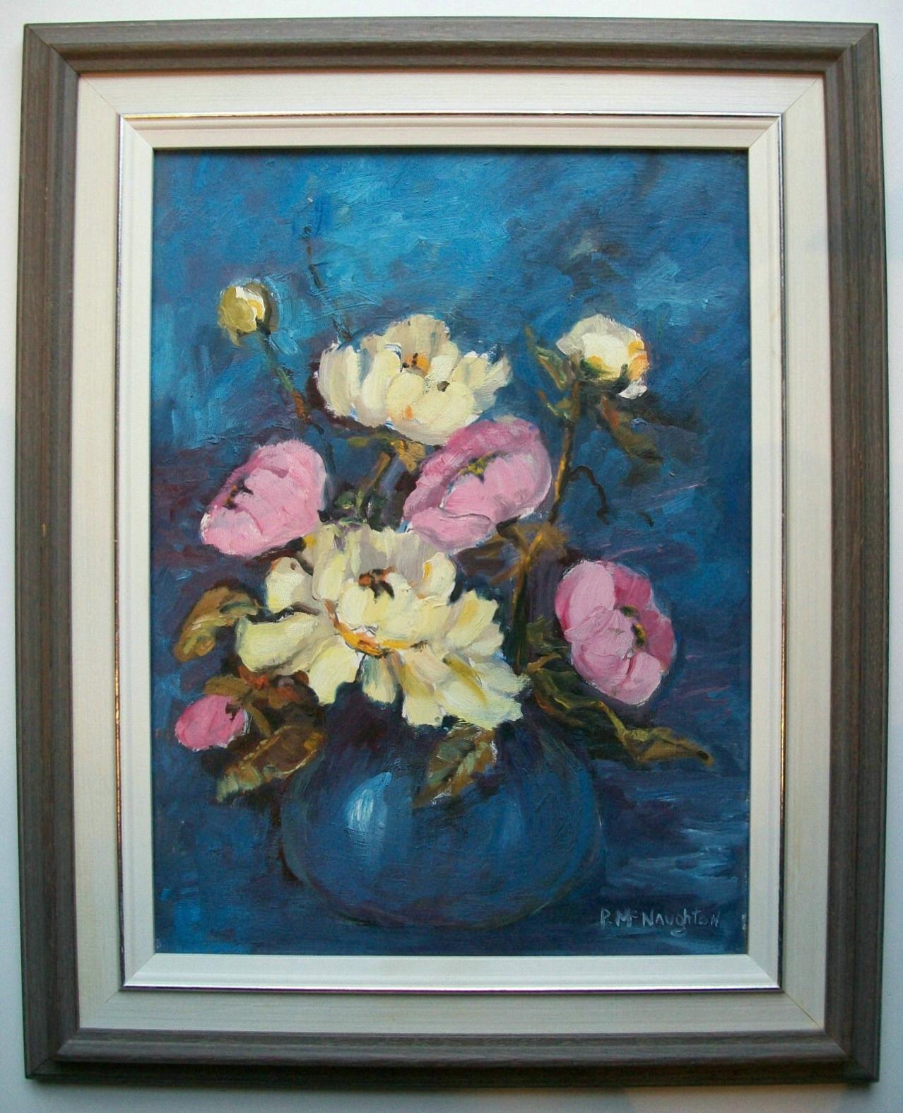 Pat McNaughton, 'Blue Rhapsody', Oil Painting on Panel, Canada, circa 1980 For Sale 1