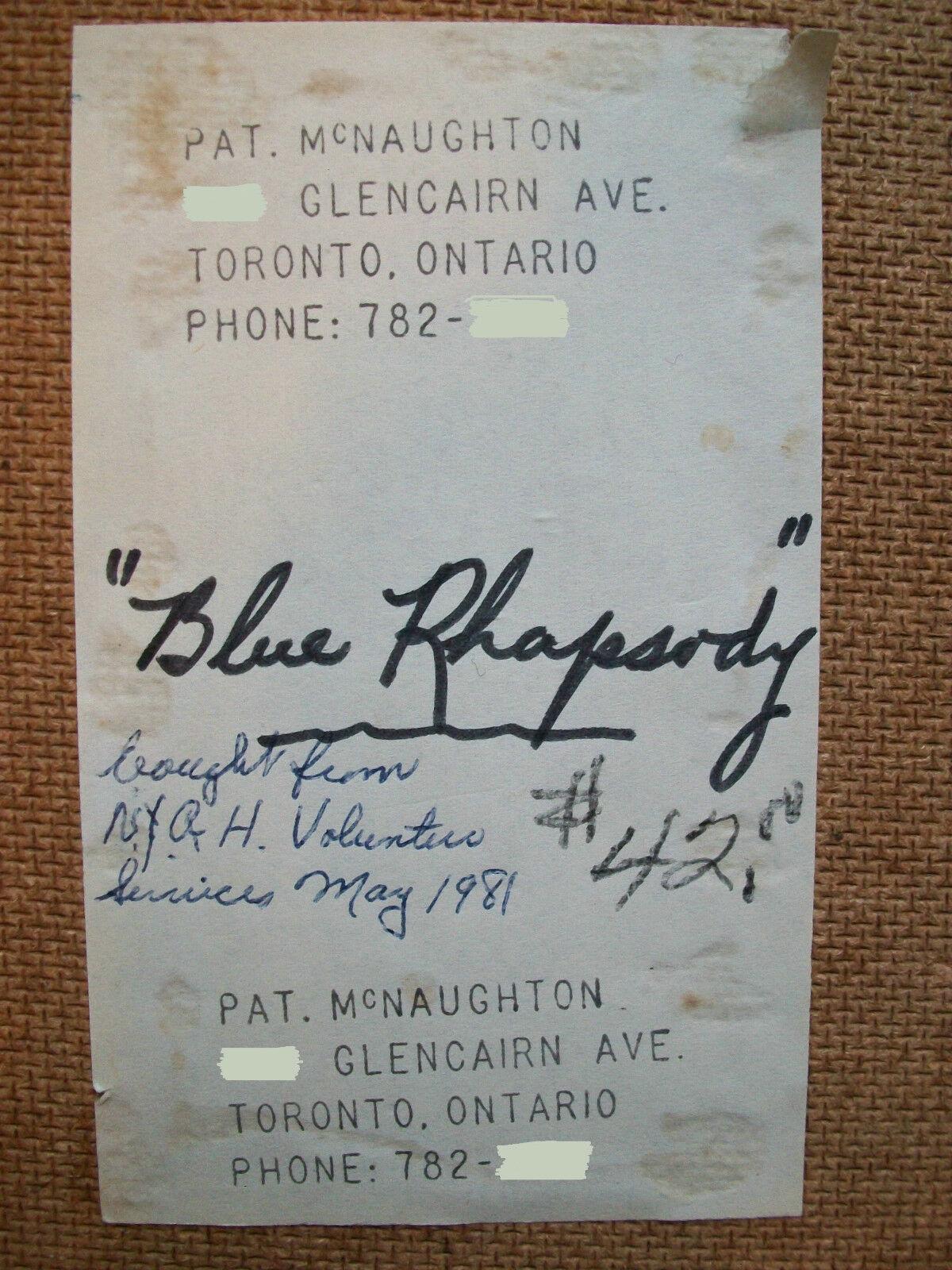 Pat McNaughton, „Blue Rhapsody“, Ölgemälde auf Tafel, Kanada, um 1980 im Angebot 5