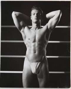 MILO 1960 Vintage 8 Fotografías en gelatina de plata del modelo masculino John Haley