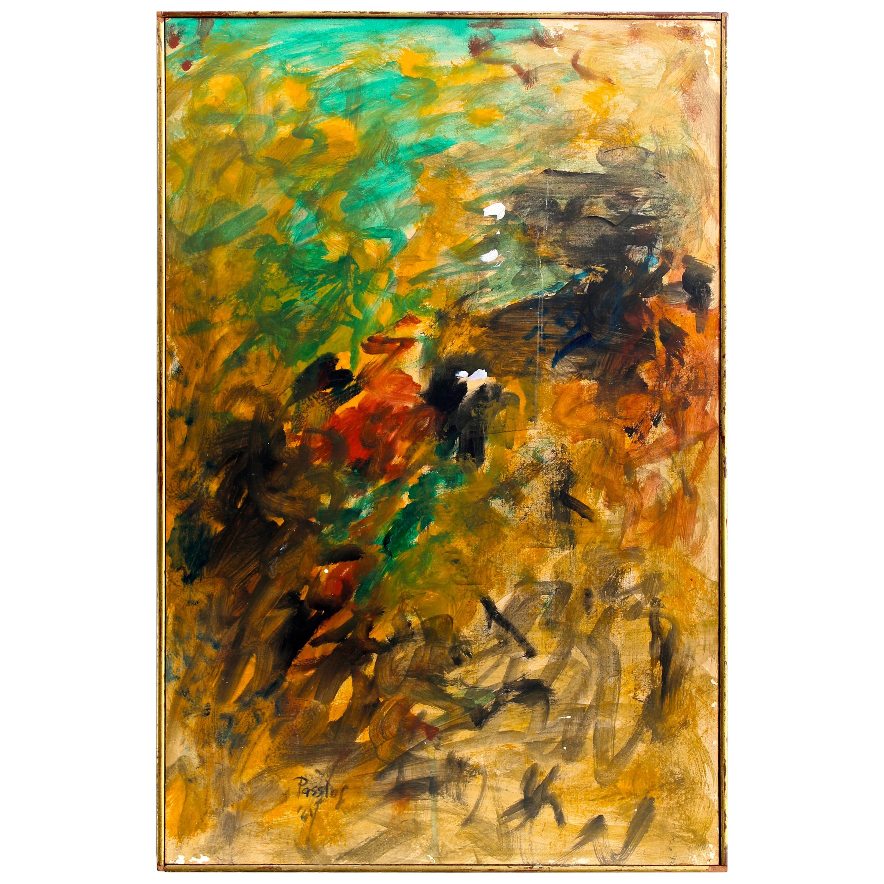 Pat Passlof 'Patricia Passloff' Abstract Expressionist Oil
