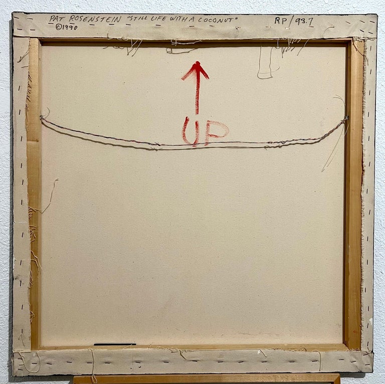 Pat Rosenstein Large Trompe L'oeil Hyperrealism Painting Abstract