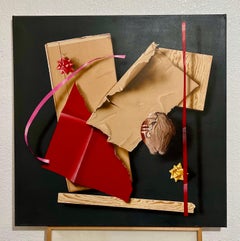 Large Trompe L'oeil Hyperrealism Painting Abstract Surrealist Photo Realist Art