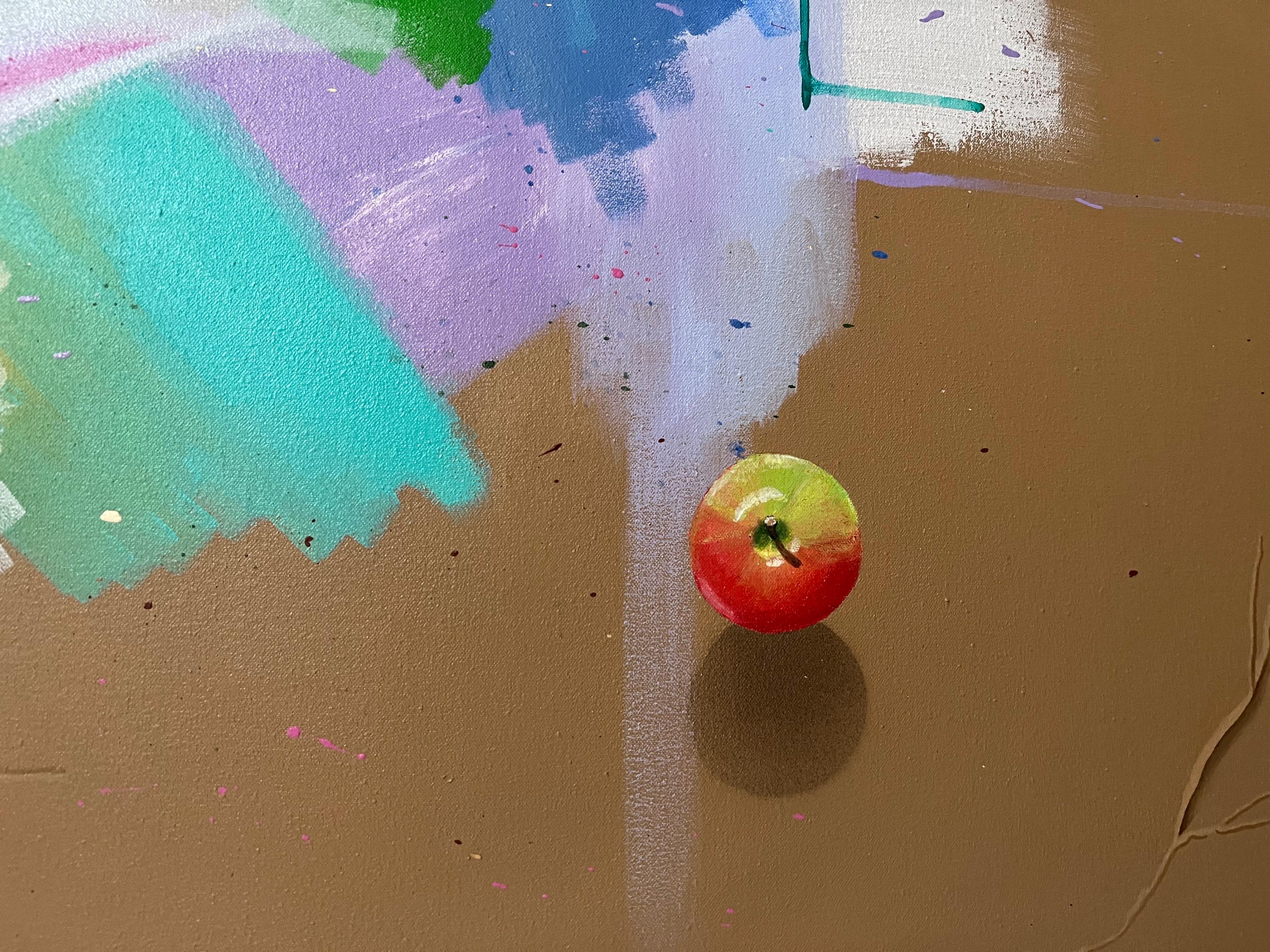 Große Trompe L'Oeil Hyperrealismus Malerei Abstrakt Surrealist Foto Realist Kunst (Zeitgenössisch), Painting, von Pat Rosenstein