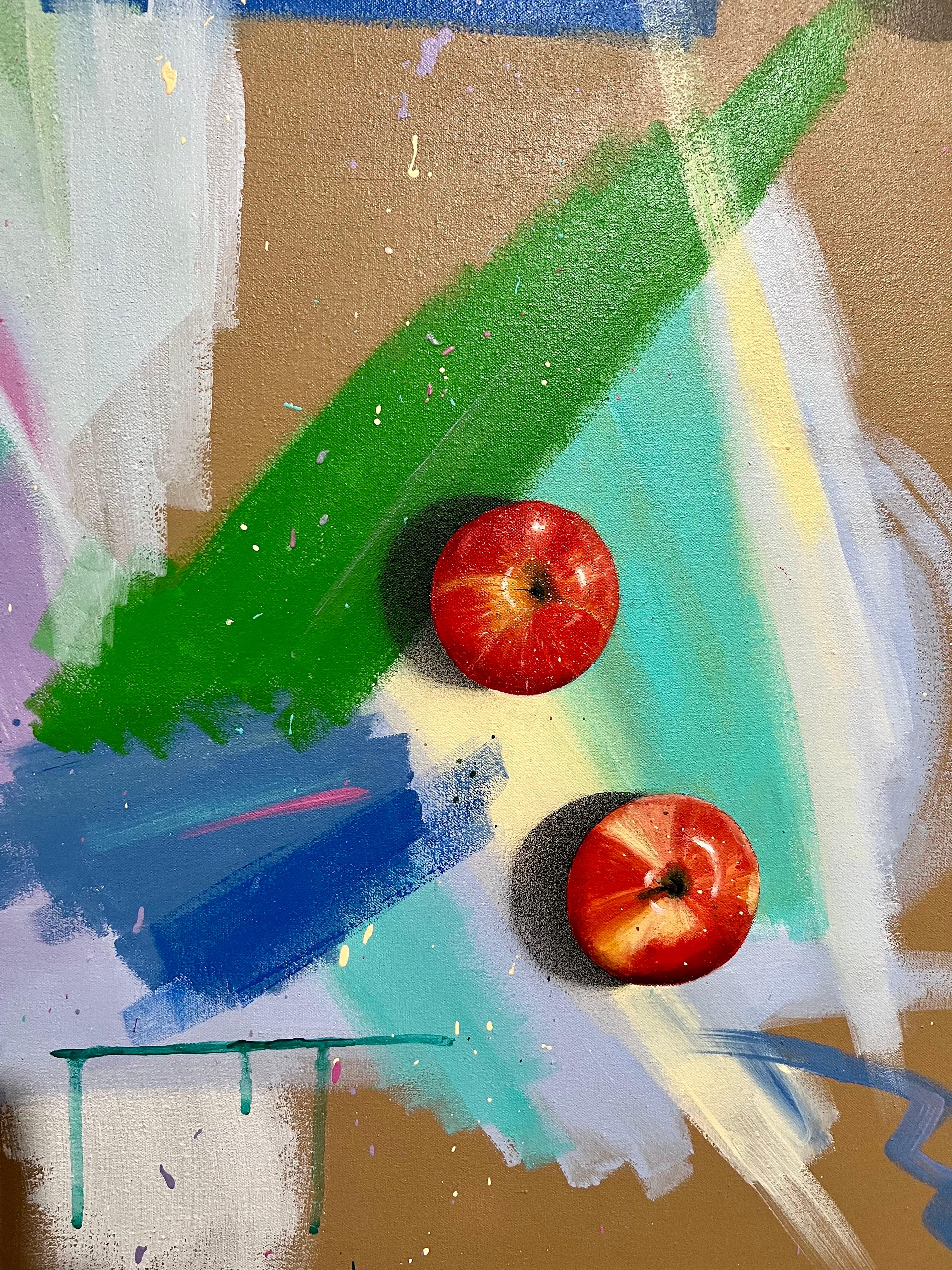 Große Trompe L'Oeil Hyperrealismus Malerei Abstrakt Surrealist Foto Realist Kunst im Angebot 2