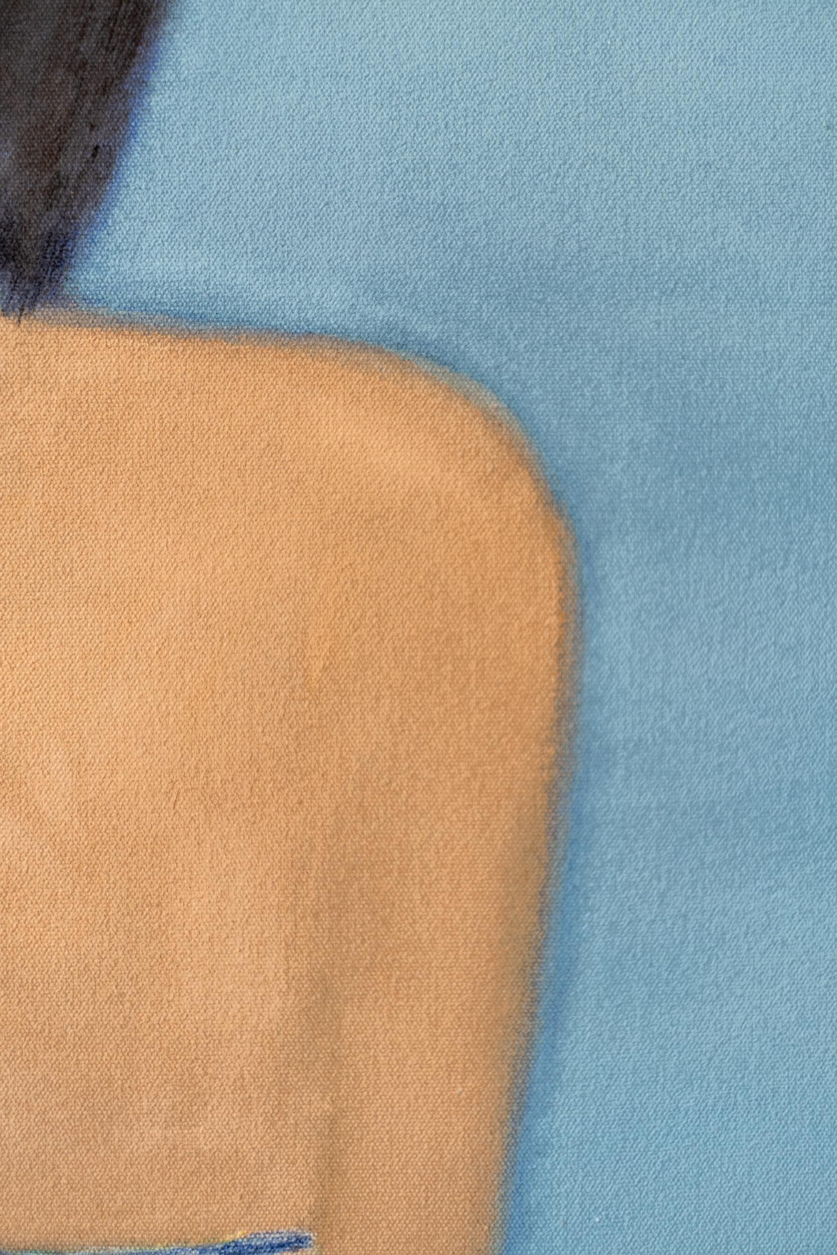 Back 3 - Schwimmer, minimal, zeitgenössisch, figurativ, Acryl auf Leinwand im Angebot 5