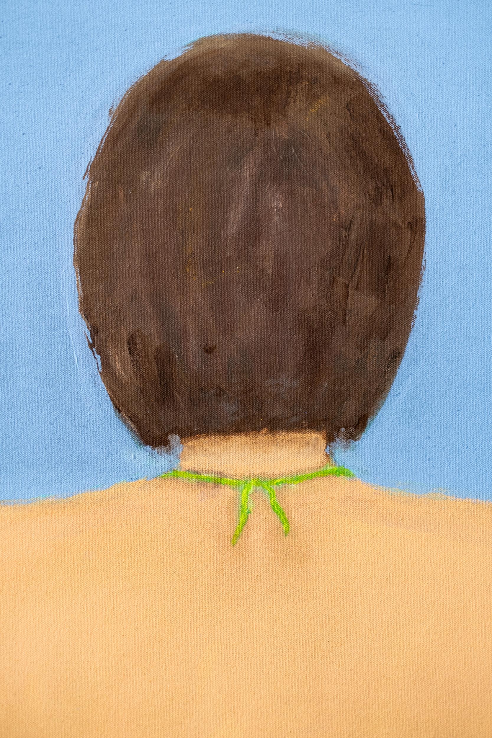 Back 1 - swimmer, minimal, contemporary, figurative, acrylic on canvas For Sale 1