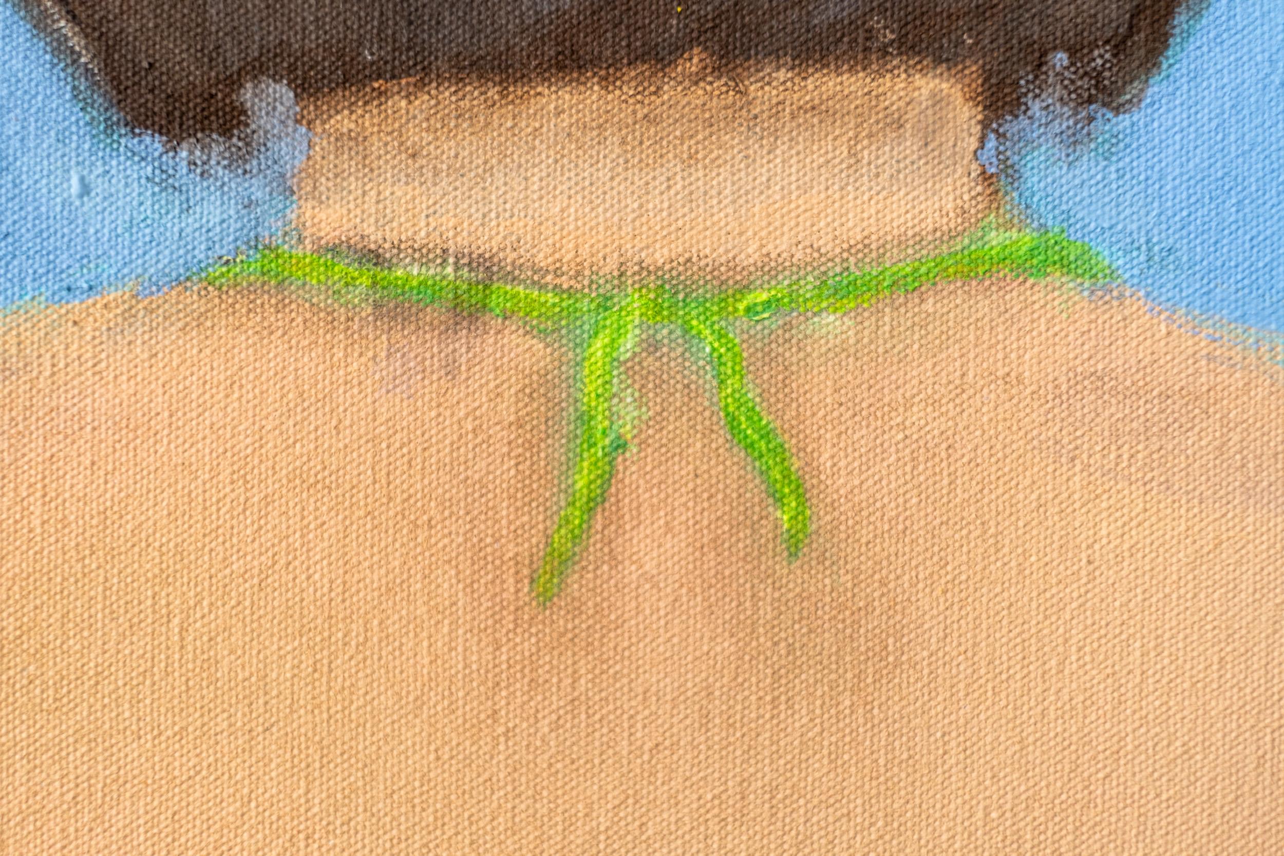 Back 1 - swimmer, minimal, contemporary, figurative, acrylic on canvas For Sale 2