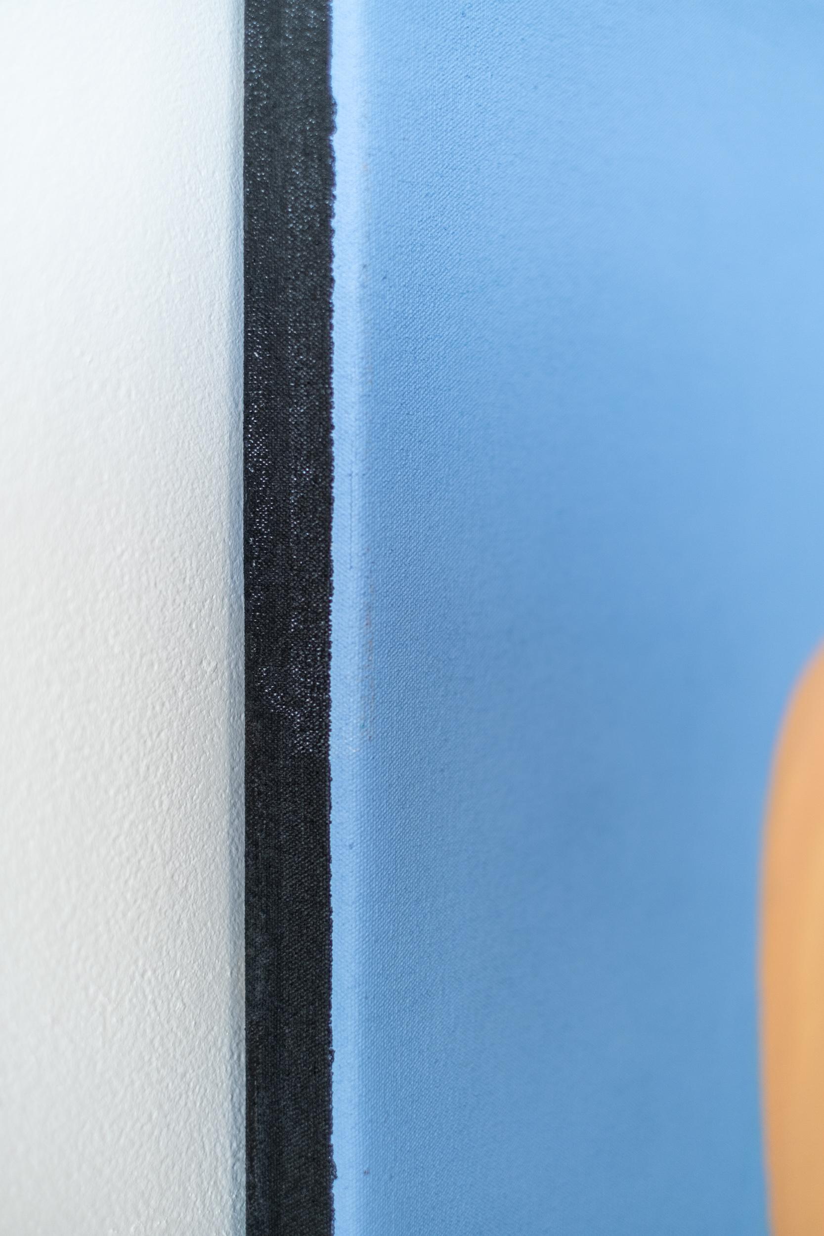 Back 1 - swimmer, minimal, contemporary, figurative, acrylic on canvas For Sale 4