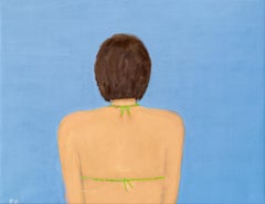 Back 1 - swimmer, minimal, contemporary, figurative, acrylic on canvas