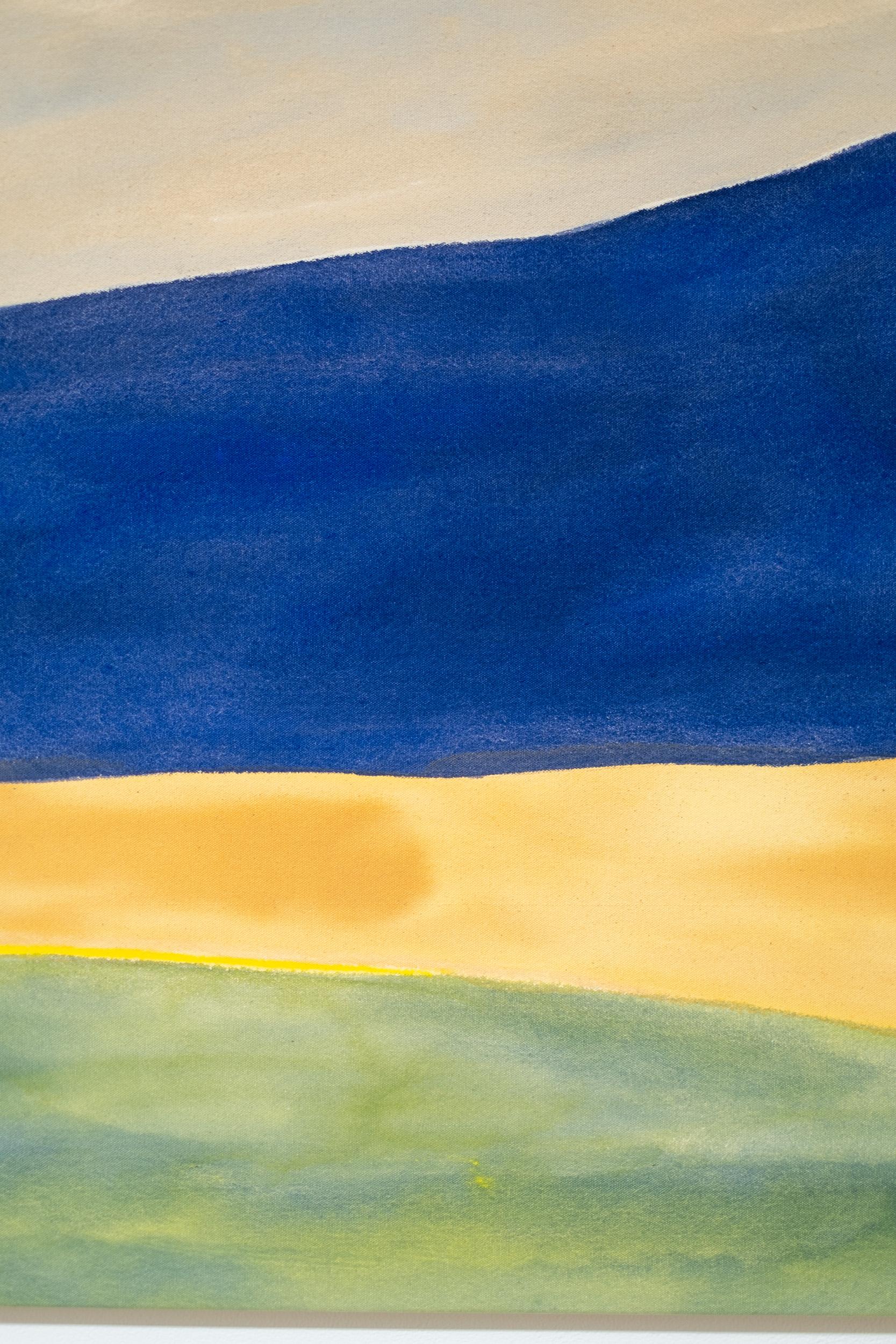Questo quadro astratto contemporaneo ispirato alla natura è opera di Pat Service.

Il fascino della strada aperta è da tempo uno dei soggetti preferiti di questo artista canadese. E con l'occhio dell'artista, ha reimmaginato la vista che aveva