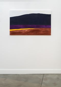 Dark Mountain - minimalist, abstract, landscape, acrylic on canvas