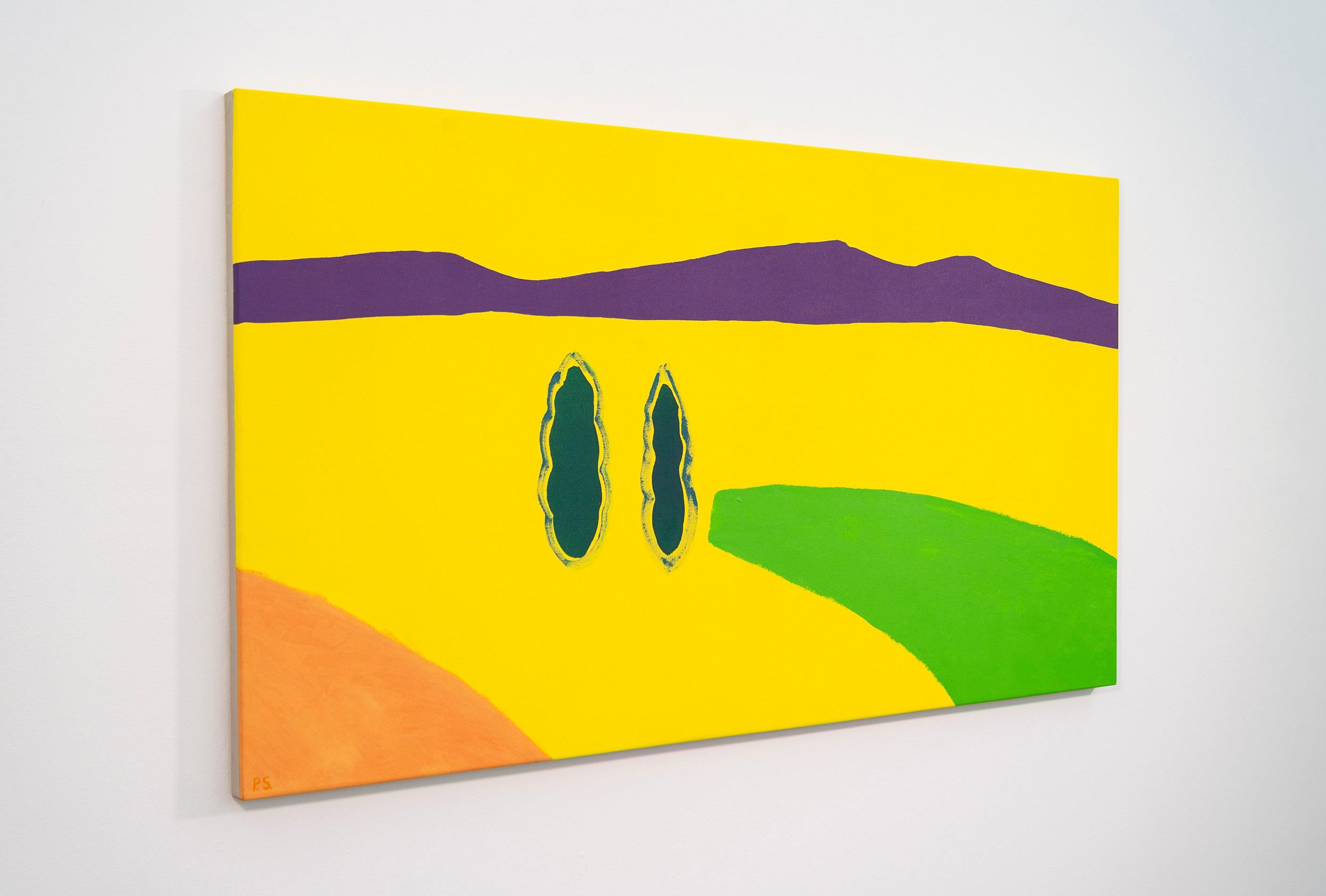 Foothills - minimalista, contemporaneo, astratto, paesaggio, acrilico su tela in vendita 3