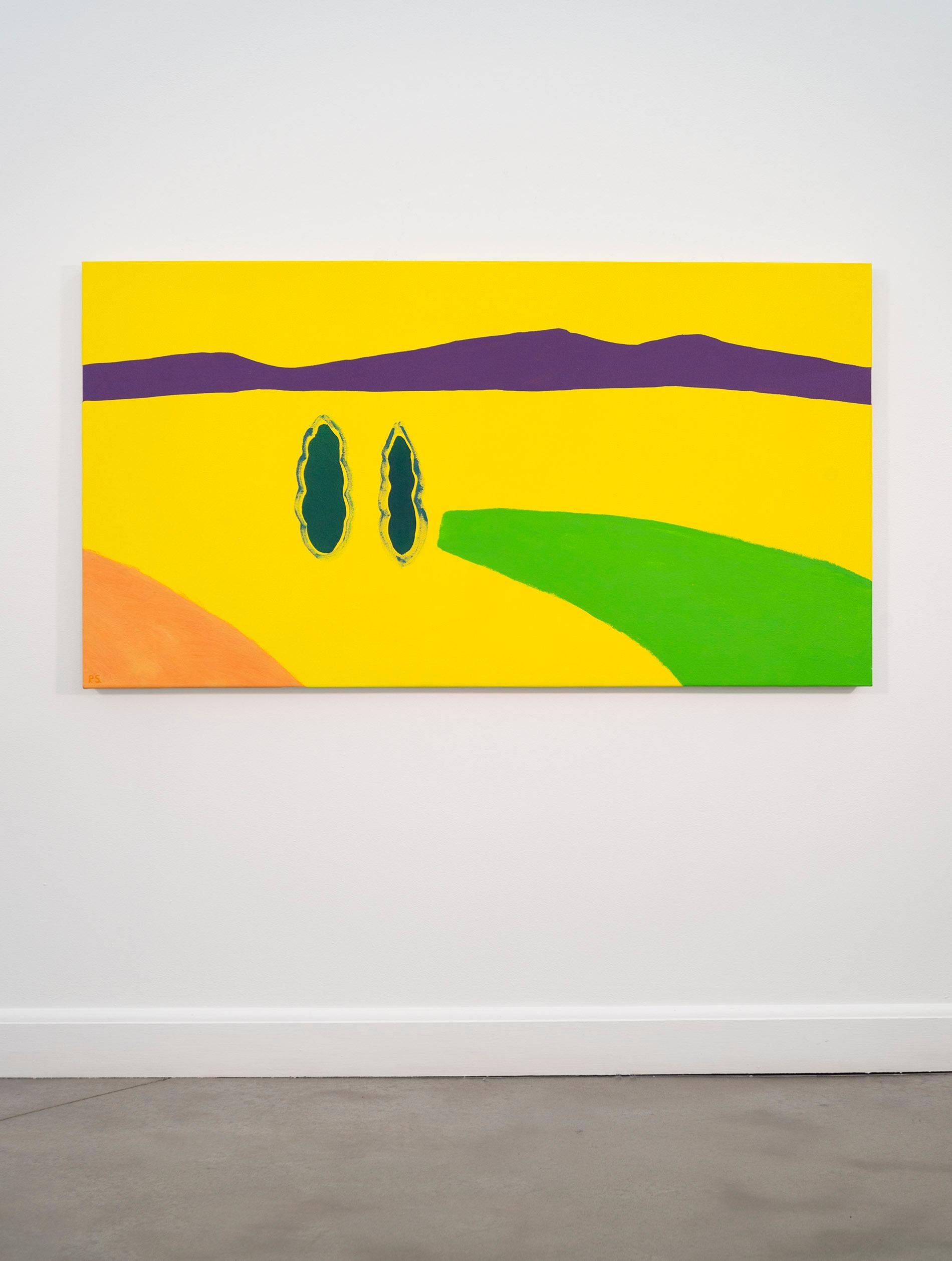 Foothills - minimalista, contemporaneo, astratto, paesaggio, acrilico su tela in vendita 4