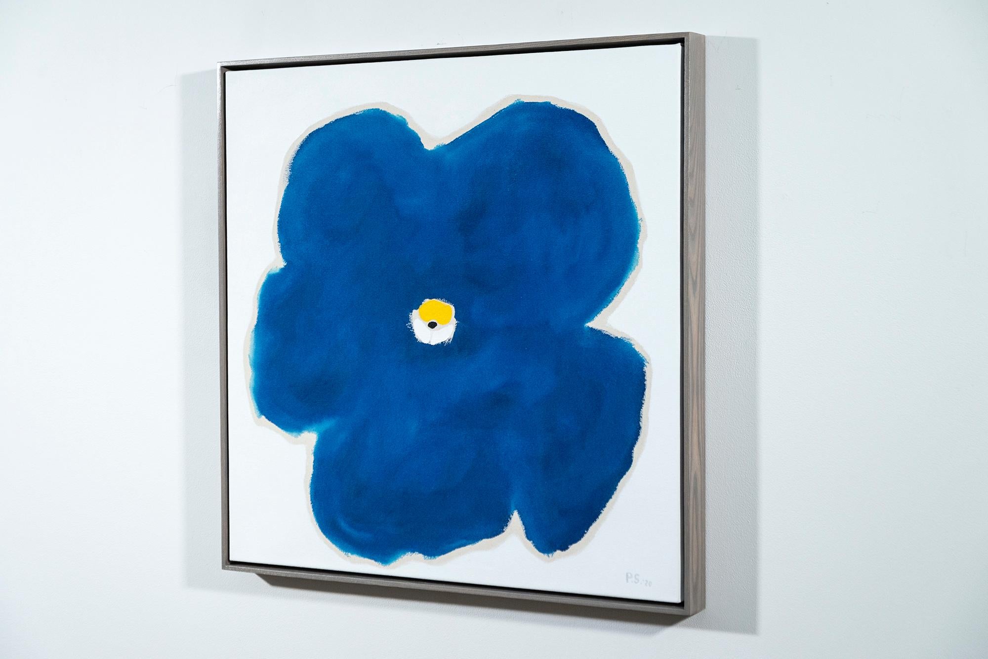 Good Morning - zeitgenössisch, minimalistisch, abstrakt, floral, Acryl auf Leinwand im Angebot 1