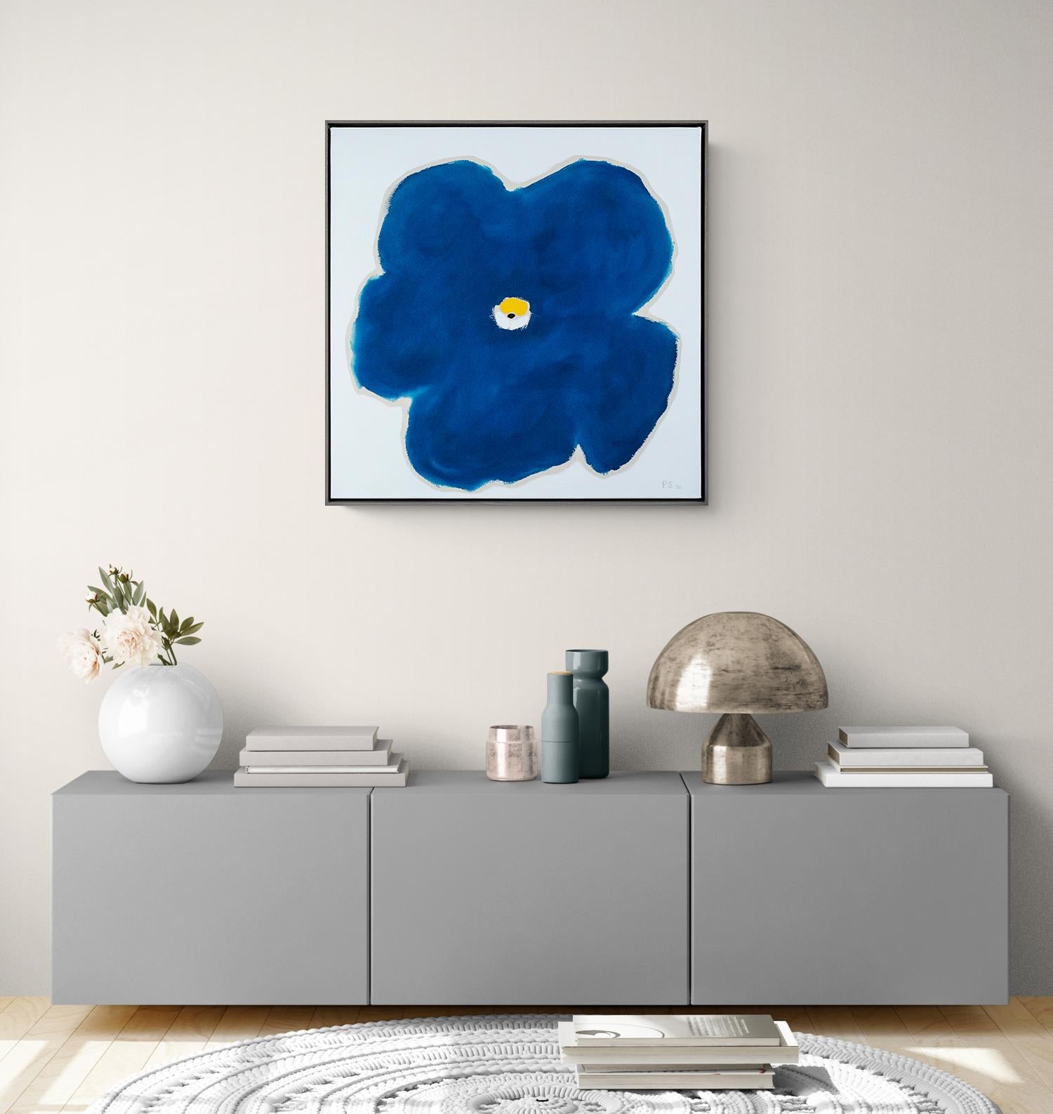 Good Morning - zeitgenössisch, minimalistisch, abstrakt, floral, Acryl auf Leinwand im Angebot 4