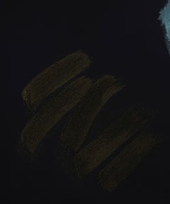 Momento I - forme scure, espressive, minimaliste, astratte, acrilico su tela